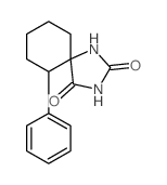 6-phenyl-1,3-diazaspiro[4.5]decane-2,4-dione结构式