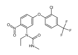 N-{5-[2-chloro-4-(trifluoromethyl)phenoxy]-2-nitro-phenyl}-N-ethyl-N'-methyl-urea Structure