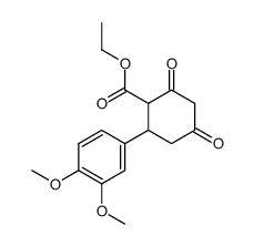 ethyl 2-(3,4-dimethoxyphenyl)-4,6-dioxocyclohexane-1-carboxylate结构式