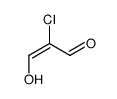 2-chloro-3-hydroxyprop-2-enal结构式