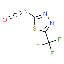 1,3,4-Thiadiazole, 2-isocyanato-5-(trifluoromethyl)-, dimer structure