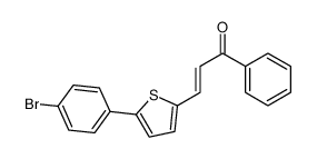 3-[5-(4-bromophenyl)thiophen-2-yl]-1-phenylprop-2-en-1-one Structure