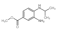 3-氨基-4-(异丙氨基)苯甲酸甲酯结构式