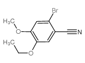 2-溴-5-乙氧基-4-甲氧基苯甲腈结构式