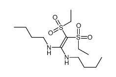 1-N,1-N'-dibutyl-2,2-bis(ethylsulfonyl)ethene-1,1-diamine结构式