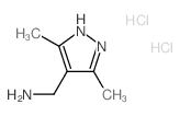 (3,5-二甲基-1H-吡唑-4-基)甲基胺双盐酸盐结构式