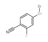 bromozinc(1+),2-fluorobenzene-4-ide-1-carbonitrile结构式