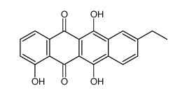 8-ethyl-1,6,11-trihydroxytetracene-5,12-dione结构式