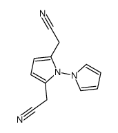 2-[5-(cyanomethyl)-1-pyrrol-1-ylpyrrol-2-yl]acetonitrile Structure