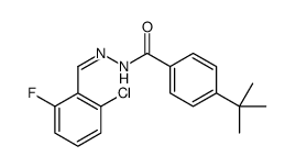4-tert-butyl-N-[(E)-(2-chloro-6-fluorophenyl)methylideneamino]benzamide Structure
