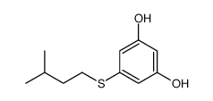 5-(3-methylbutylsulfanyl)benzene-1,3-diol结构式