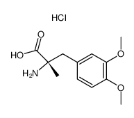 L-α-甲基多巴二甲醚盐酸盐结构式