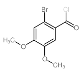2-溴-4,5-二甲氧基苯甲酰氯结构式