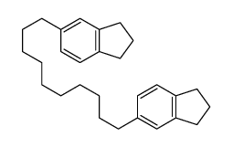 1H-Indene,5,5'-(1,10-decanediyl)bis[2,3-dihydro- Structure