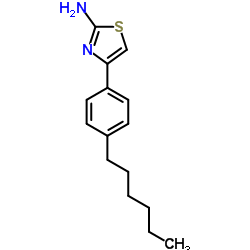 4-(4-Hexyl-phenyl)-thiazol-2-ylamine结构式