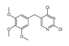 2,4-Dichloro-5-[3,4,5-trimethoxybenzyl]pyrimidine Structure