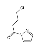 1H-Pyrazole,1-(4-chloro-1-oxobutyl)-(9CI) Structure