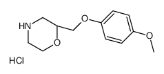 (2R)-2-[(4-methoxyphenoxy)methyl]morpholine,hydrochloride Structure