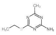 4-(乙硫基)-6-甲基-1,3,5-三嗪-2-胺结构式
