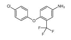 4-(4-氯苯氧基)-3-(三氟甲基)苯胺结构式