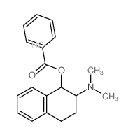 dl-cis-2-Dimethylamino-1,2,3,4-tetrahydro-1-naphthol benzoate hydrochloride Structure