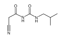 N-氰乙酰基-N'-异丁基脲结构式