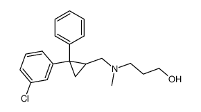 N-Methyl-N-(3-hydroxypropyl)-2-(m-chlorophenyl)-2-phenylcyclopropylmethylamine Structure