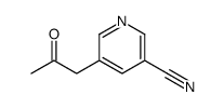 5-(2-氧代丙基)-3-吡啶甲腈结构式