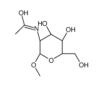 O-甲基-N-乙酰基-2-脱氧-α-D-半乳糖胺结构式