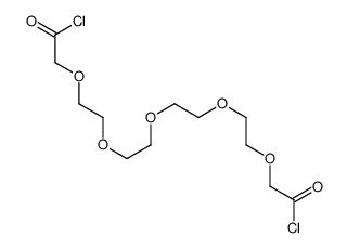 2-[2-[2-[2-[2-(2-chloro-2-oxoethoxy)ethoxy]ethoxy]ethoxy]ethoxy]acetyl chloride结构式
