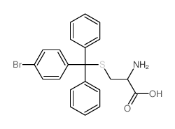 L-Cysteine, S-[ (4-bromophenyl)diphenylmethyl]- Structure