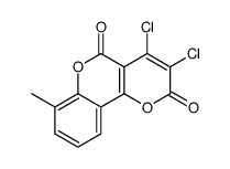 3,4-dichloro-7-methylpyrano[3,2-c]chromene-2,5-dione Structure