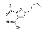 1-butyl-3-nitropyrazole-4-carboxamide Structure