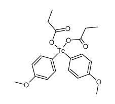 di(p-anisyl)tellurium dipropionate Structure