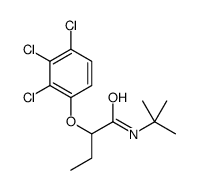 N-tert-butyl-2-(2,3,4-trichlorophenoxy)butanamide Structure