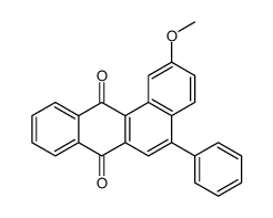 2-methoxy-5-phenylbenzo[a]anthracene-7,12-dione结构式