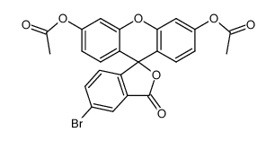 5-bromofluorescein diacetate Structure
