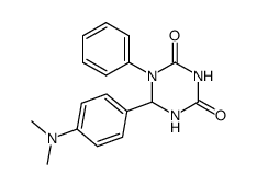 6-(4-dimethylamino-phenyl)-1-phenyl-[1,3,5]triazinane-2,4-dione结构式