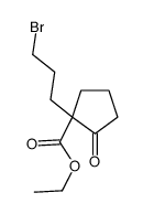 ethyl 1-(3-bromopropyl)-2-oxocyclopentane-1-carboxylate结构式