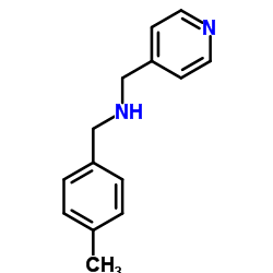 (4-METHYL-BENZYL)-PYRIDIN-4-YLMETHYL-AMINE Structure