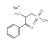Benzenepropanesulfonicacid, b-methyl-g-oxo-, sodium salt (1:1)结构式