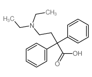 4-diethylamino-2,2-diphenyl-butanoic acid Structure