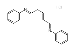 Benzenamine,N,N'-2-pentene-1,5-diylidenebis-, hydrochloride (1:1) Structure