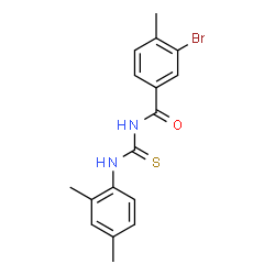 3-bromo-N-{[(2,4-dimethylphenyl)amino]carbonothioyl}-4-methylbenzamide Structure
