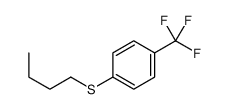 1-butylsulfanyl-4-(trifluoromethyl)benzene结构式