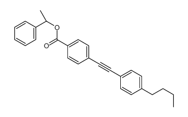 [(1S)-1-phenylethyl] 4-[2-(4-butylphenyl)ethynyl]benzoate Structure