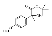 [(2R)-2-(4-chlorophenyl)-1-[(2-methylpropan-2-yl)oxy]-1-oxopropan-2-yl]azanium,chloride结构式