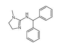 N-benzhydryl-1-methyl-4,5-dihydroimidazol-2-amine结构式