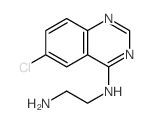 N1-(6-chloro-4-quinazolinyl)-1,2-ethanediamine结构式