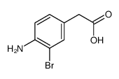 BENZENEACETIC ACID, 4-AMINO-3-BROMO- structure